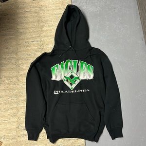 Vintage Philadelphia Eagles Hooded Sweatshirt Size Medium